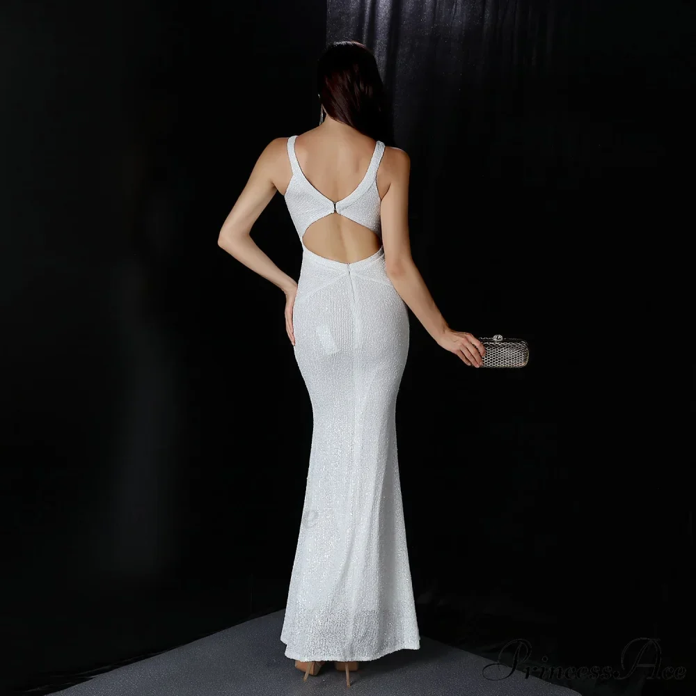 Chloe Formal Collar Charming Slim-Fit Mermaid Dress - Image 2