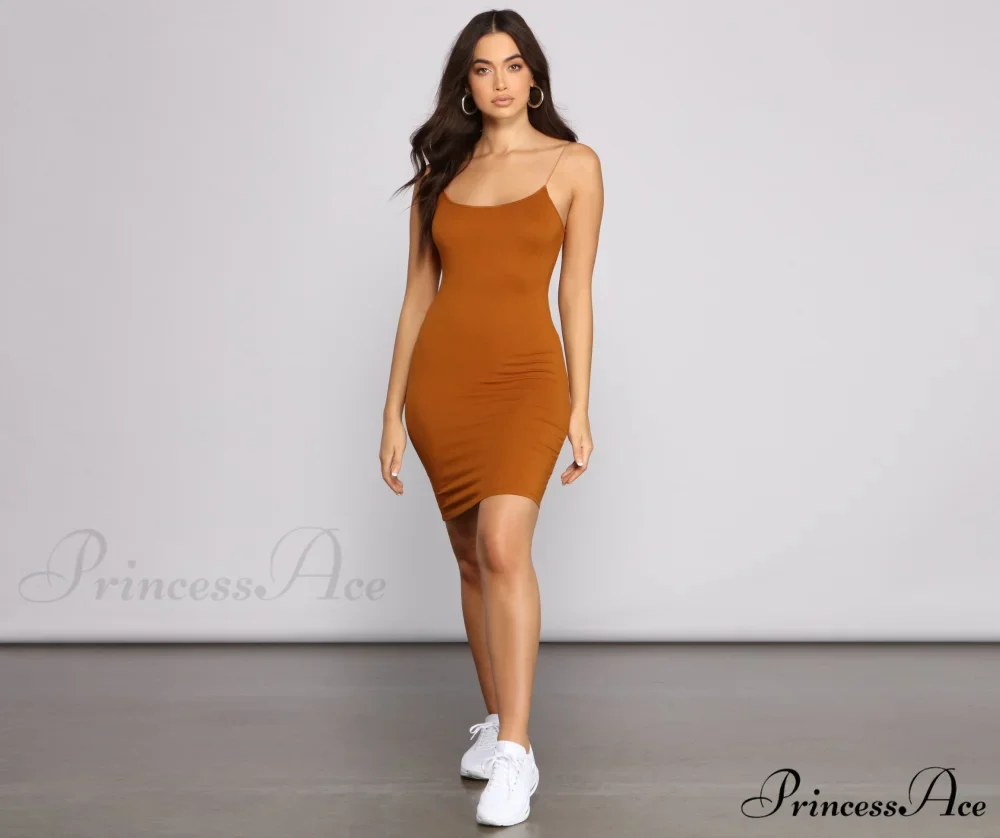 Classic Chic Scoop Charming Neck Knit Mini Dress - Image 11