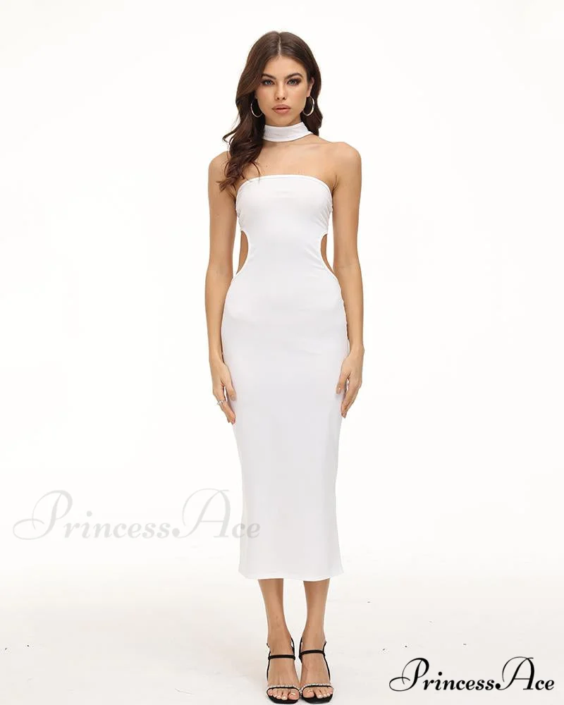 Eventide Horizon Tube Charming Halter Dress with Gloves - Image 7