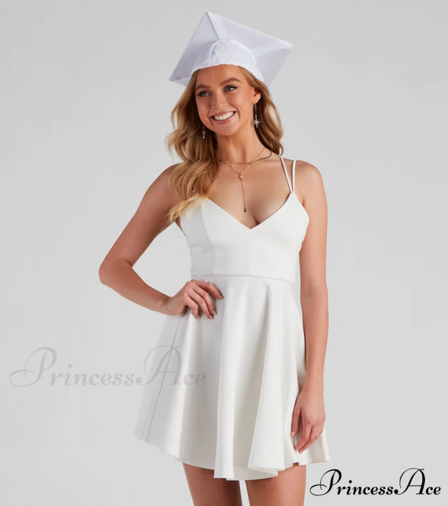 Must V-Love Stylish Ponte Skater Dress - Image 2