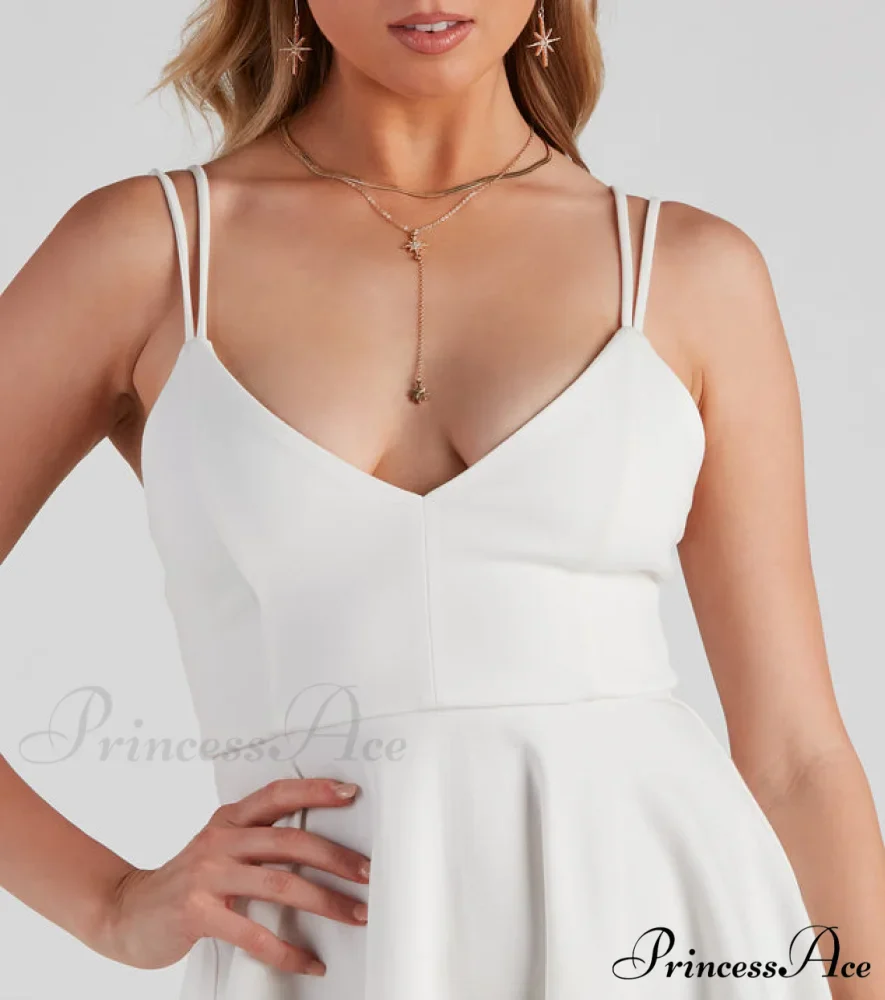 Must V-Love Stylish Ponte Skater Dress - Image 5