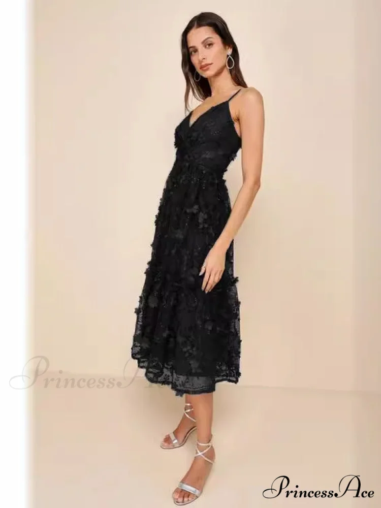 Sequin Elegant Midi Dress - Image 3