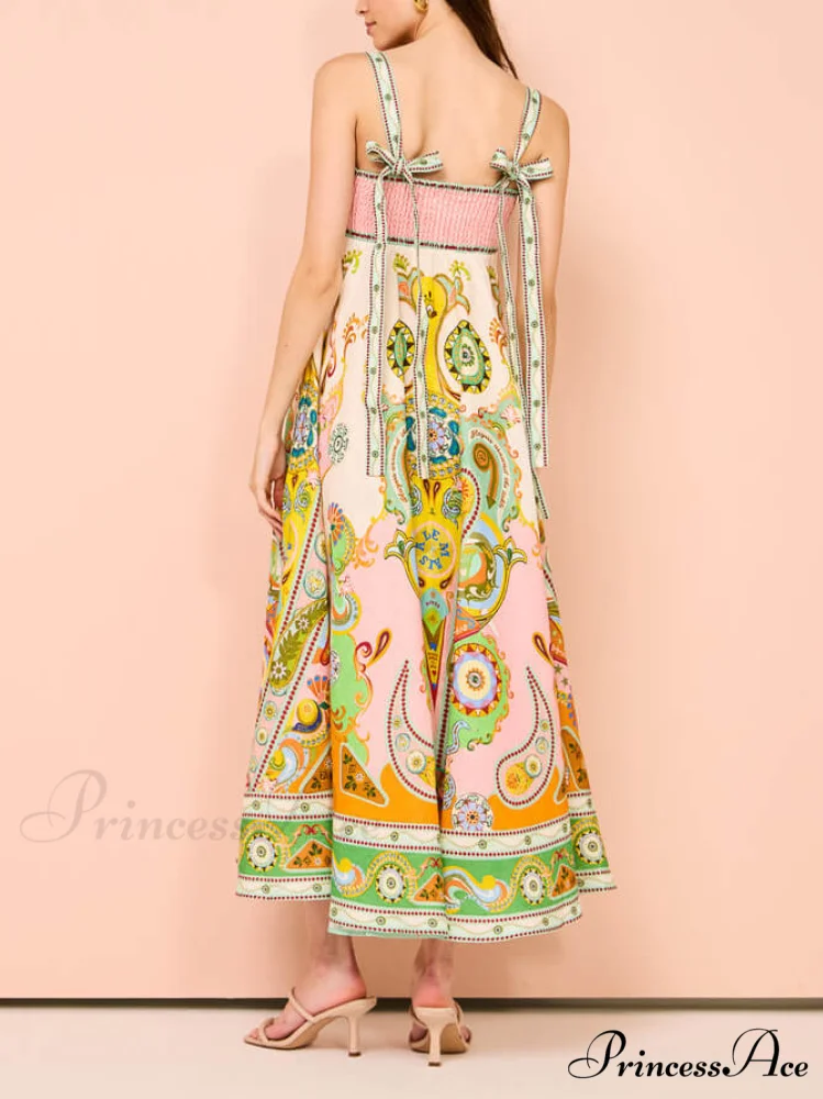 Camisole Unique Holiday Charming Print Madi Dress - Image 4