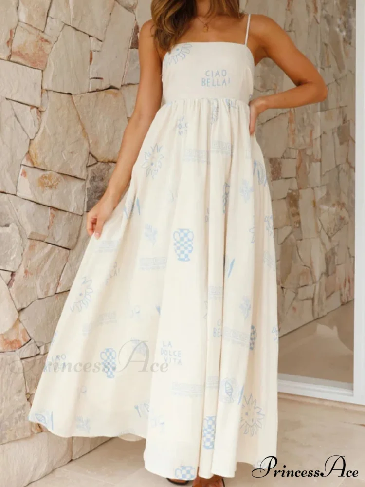 Chill Vibes Open-Back Charming Spaghetti Strap Maxi Dress - Image 4