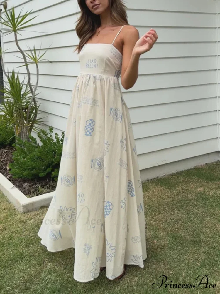Chill Vibes Open-Back Charming Spaghetti Strap Maxi Dress - Image 5