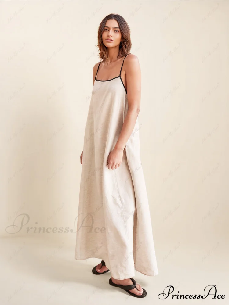 Classic Style Stylish Contrasting Suspender Dress - Image 2