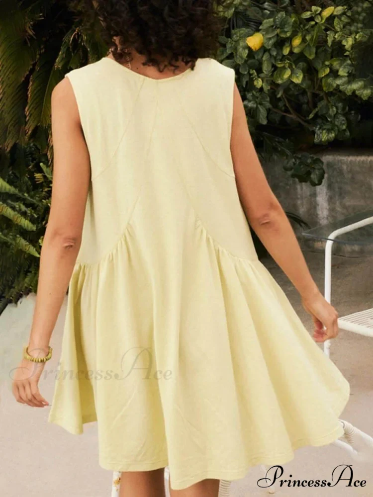 Deep V Wide Charming Strap Mini Tank Dress - Image 13