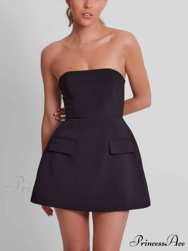 Neckline Ultimate Stylish Strapless Dress - Image 4