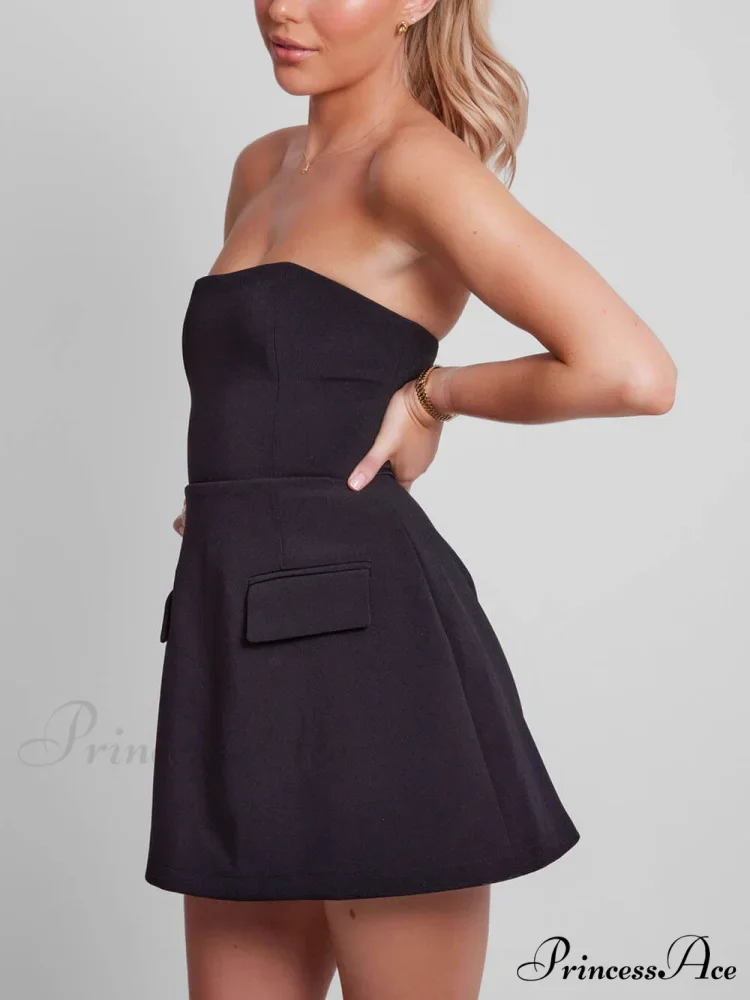 Neckline Ultimate Stylish Strapless Dress - Image 5