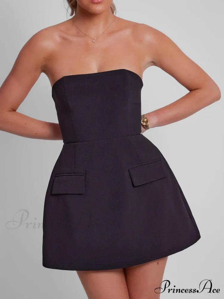 Neckline Ultimate Stylish Strapless Dress - Image 6