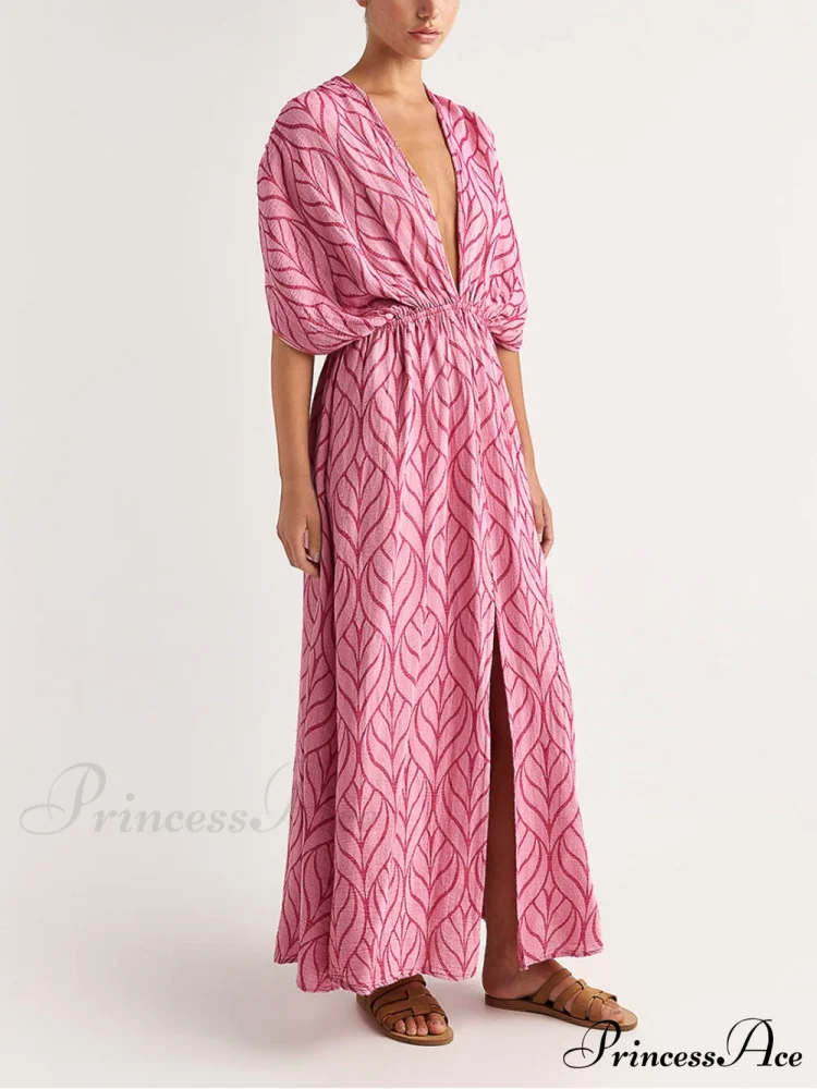 Printed Resort Stylish Maxi Dress - Image 4