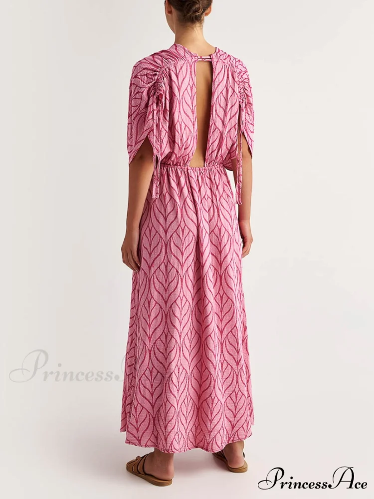 Printed Resort Stylish Maxi Dress - Image 5