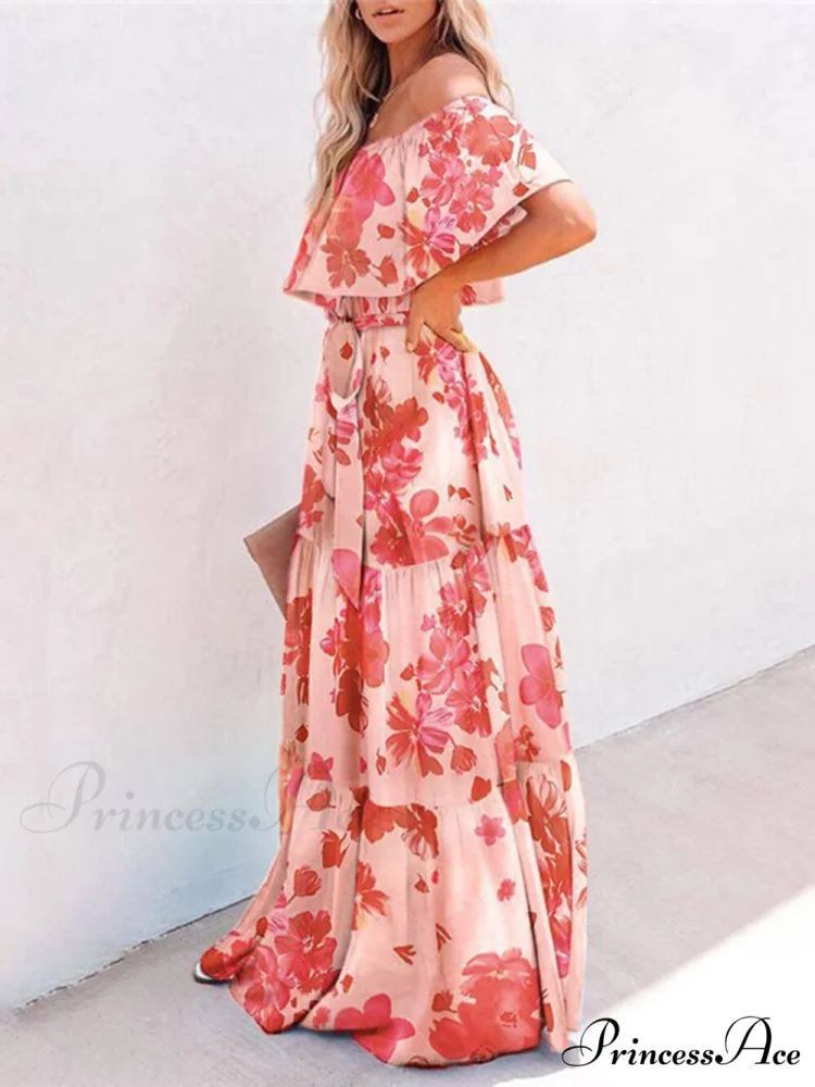 Printed Wrap Stylish Maxi Dress - Image 2