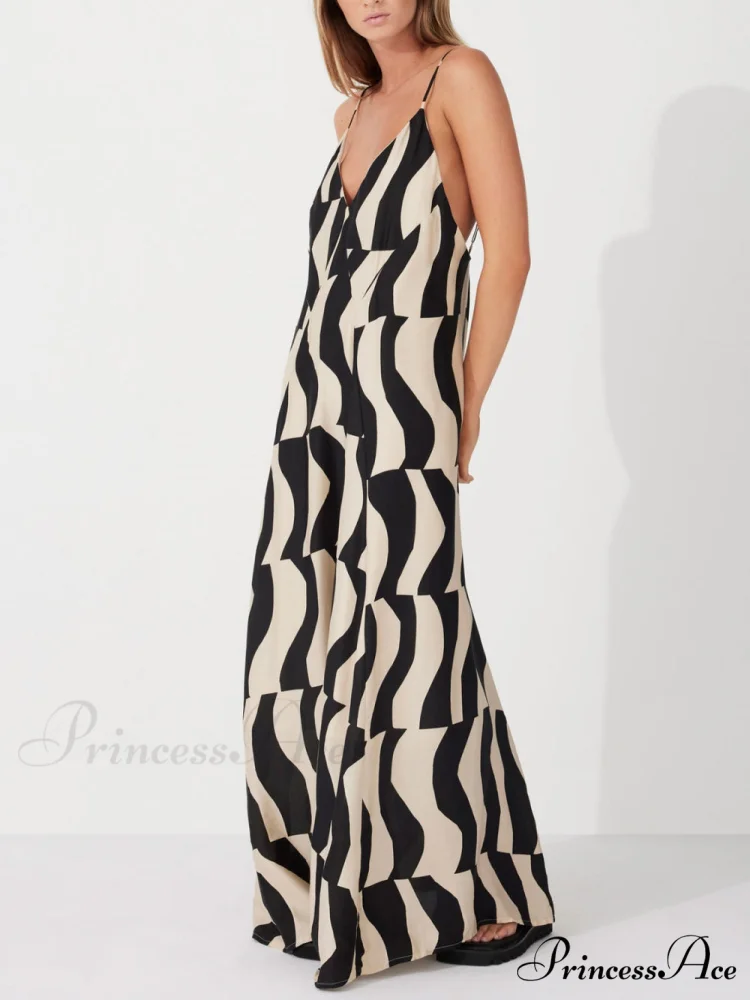 Scooped Back Relaxed Charming Fit Style Maxi Dress - Image 3