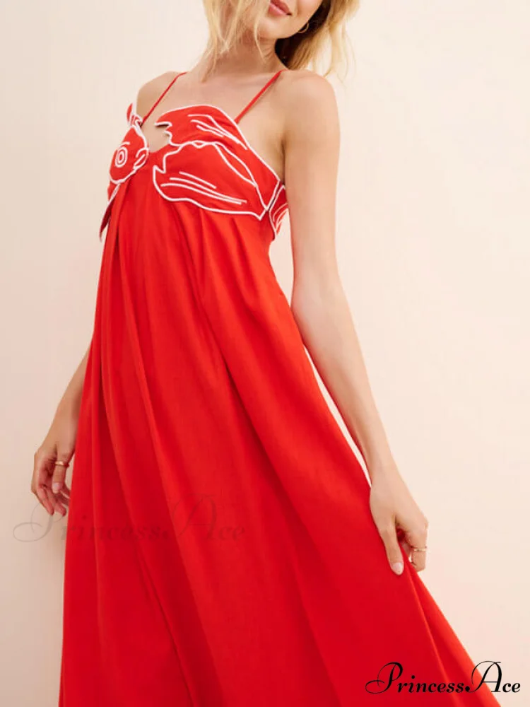 Exquisite Unique Fish-Shaped Charming Top Suspender Midi Dress - Image 4