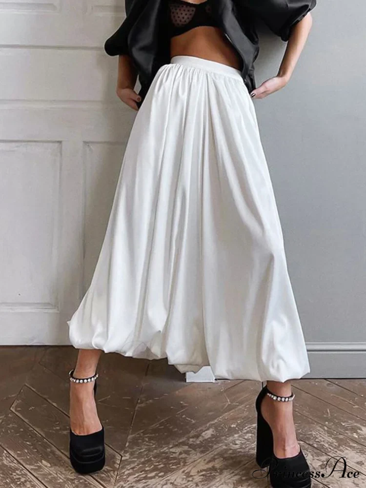 French High Waist Charming A-Line Skirt Skirt - Image 2