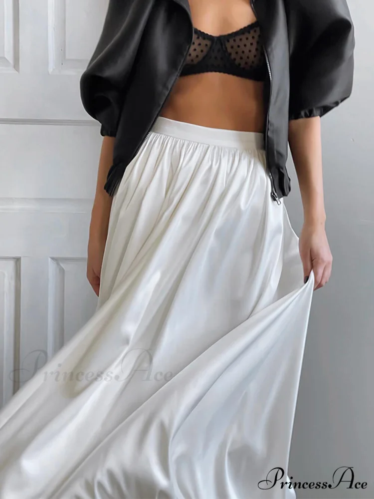 French High Waist Charming A-Line Skirt Skirt - Image 3