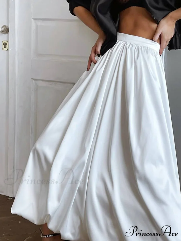 French High Waist Charming A-Line Skirt Skirt - Image 4