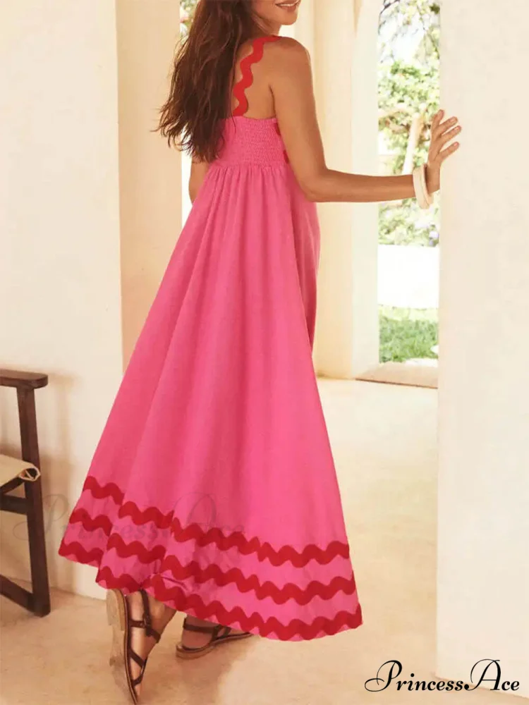 Square Neck Stylish Strap Maxi Dress - Image 4