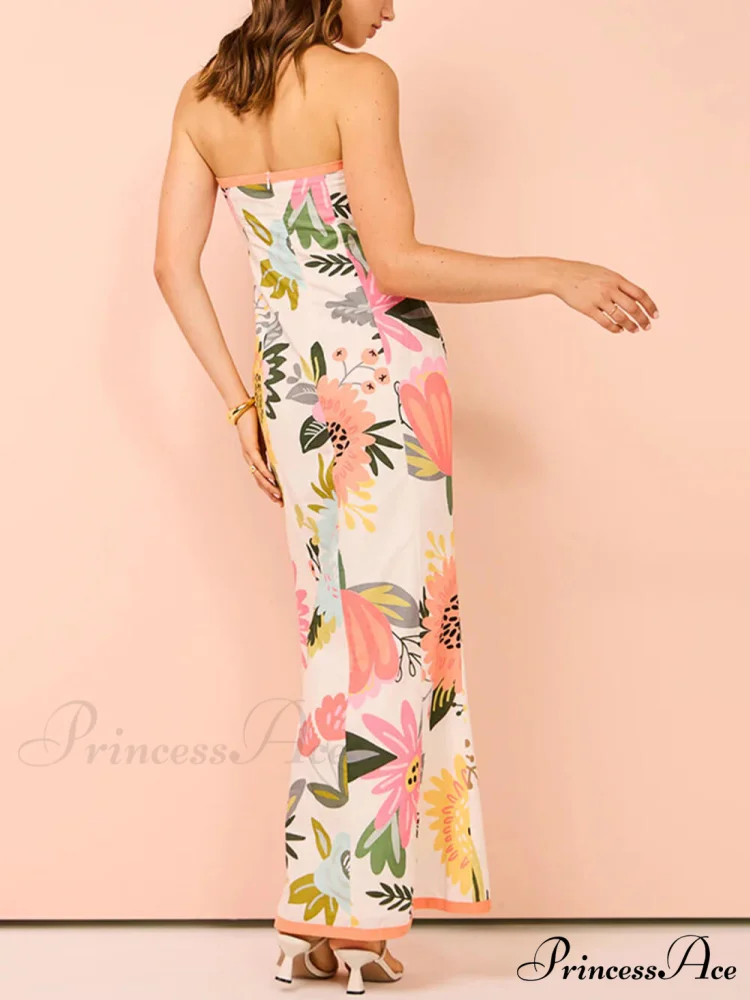 Summer Sexy Split Charming Wrap Printed Dresses - Image 6