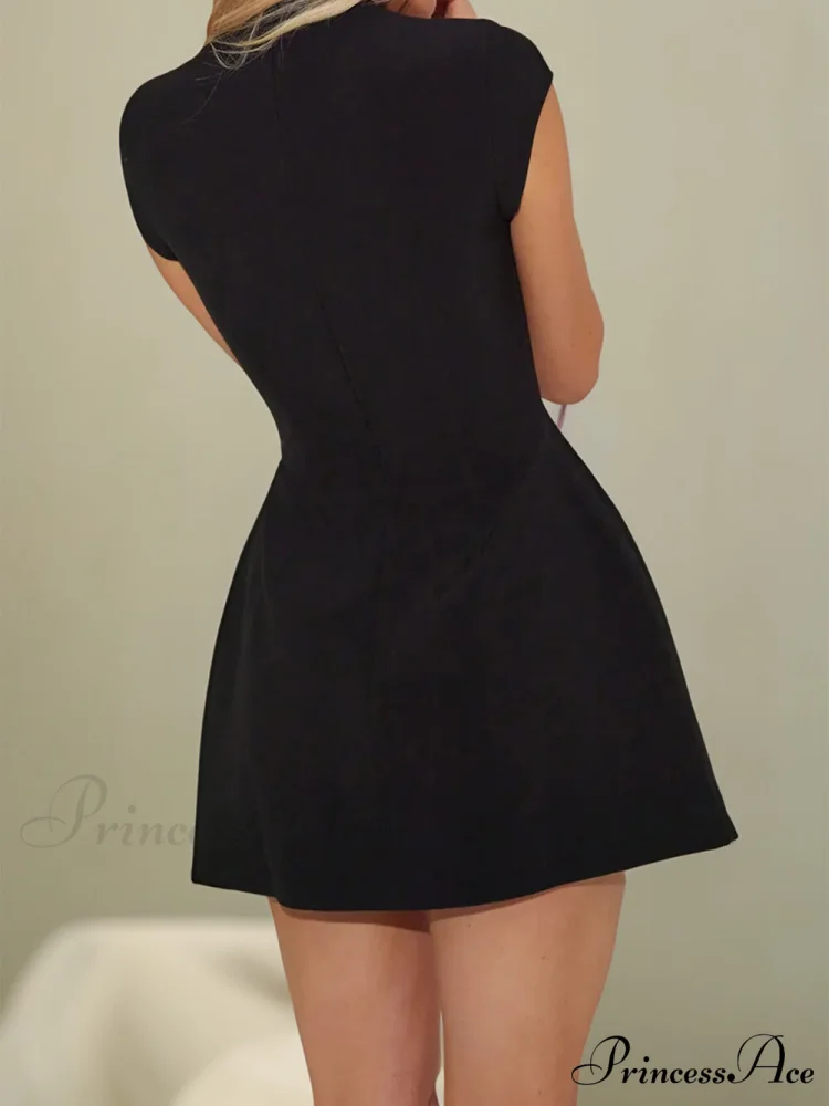 The Cap Stylish Sleeve Mini Dress - Image 5