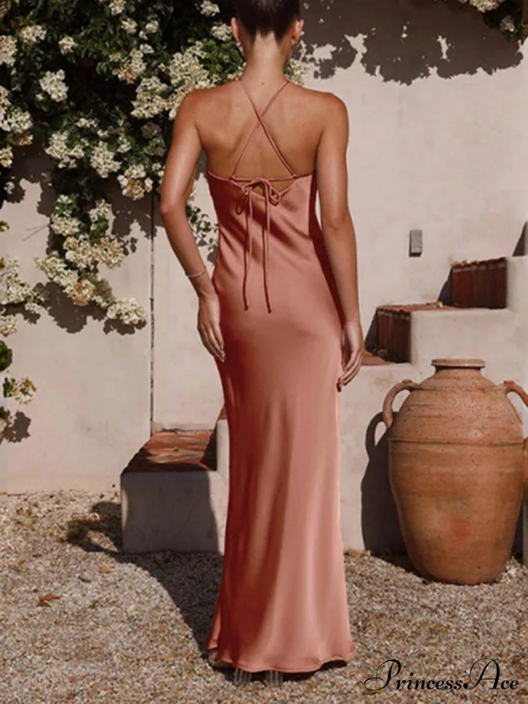 Unique Neckless Stylish Backless Maxi Dresses - Image 15