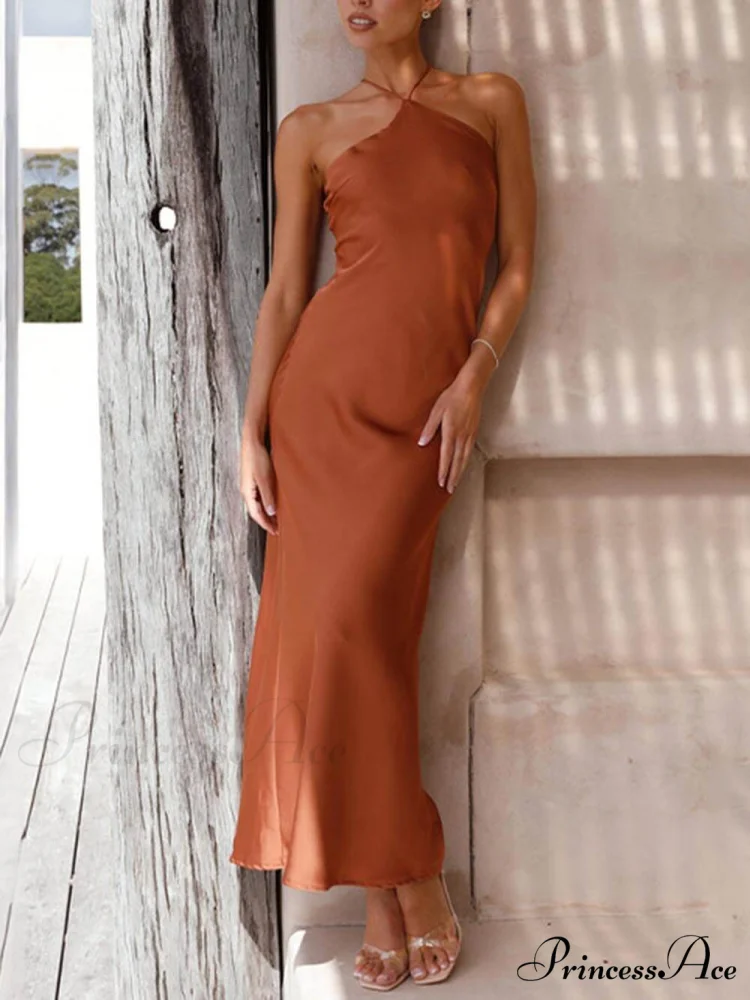 Unique Neckless Stylish Backless Maxi Dresses - Image 2