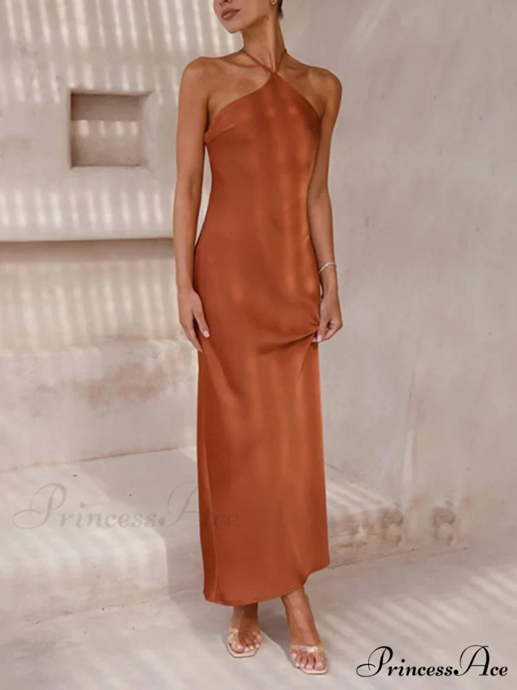 Unique Neckless Stylish Backless Maxi Dresses - Image 3