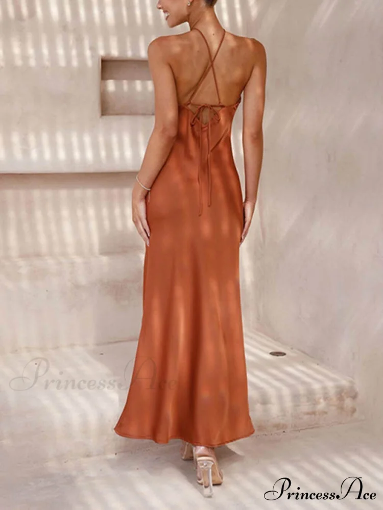 Unique Neckless Stylish Backless Maxi Dresses - Image 4