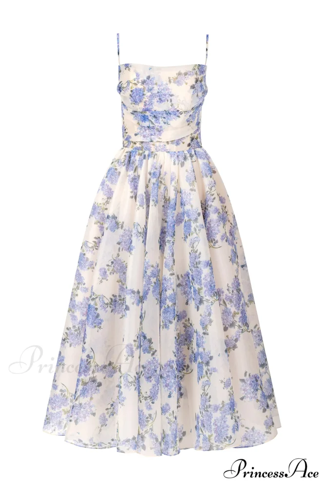 2024ss Sexy Halter Charming Print Casual Dress - Image 3