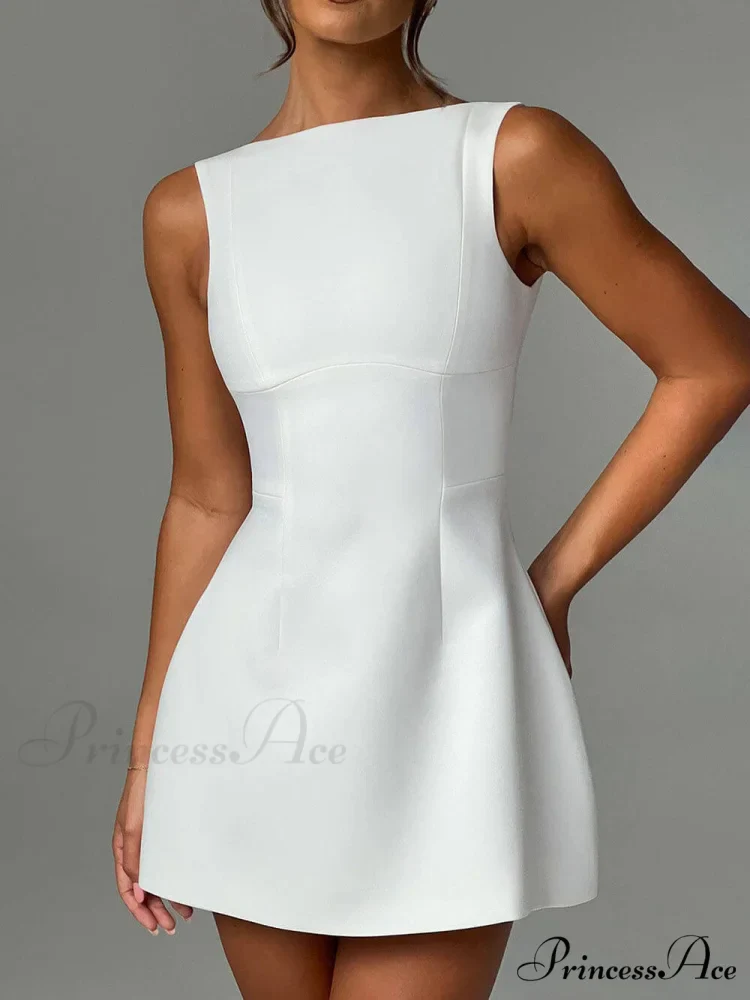 Backless Sleeveless Stylish Mini Dress - Image 3