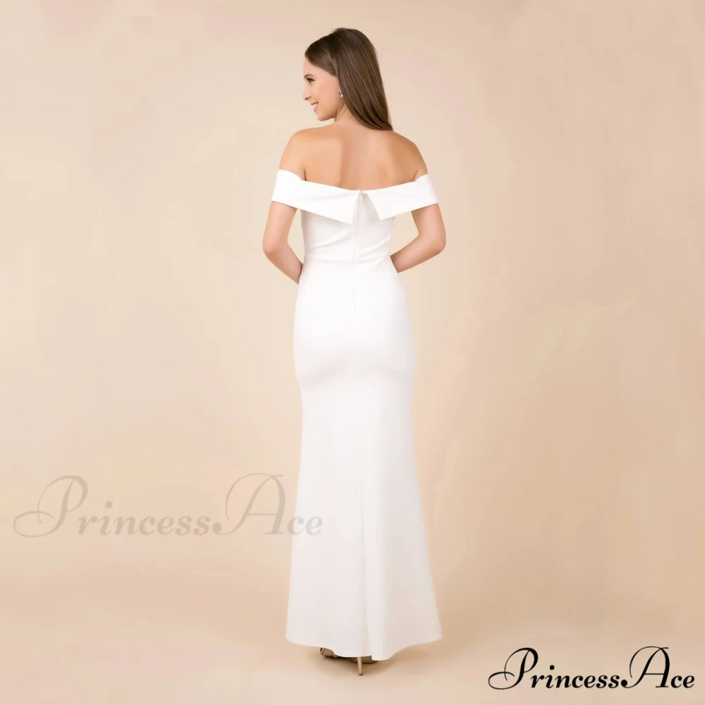 Coralie Off Shoulder Charming Front Slit Dress - Image 4
