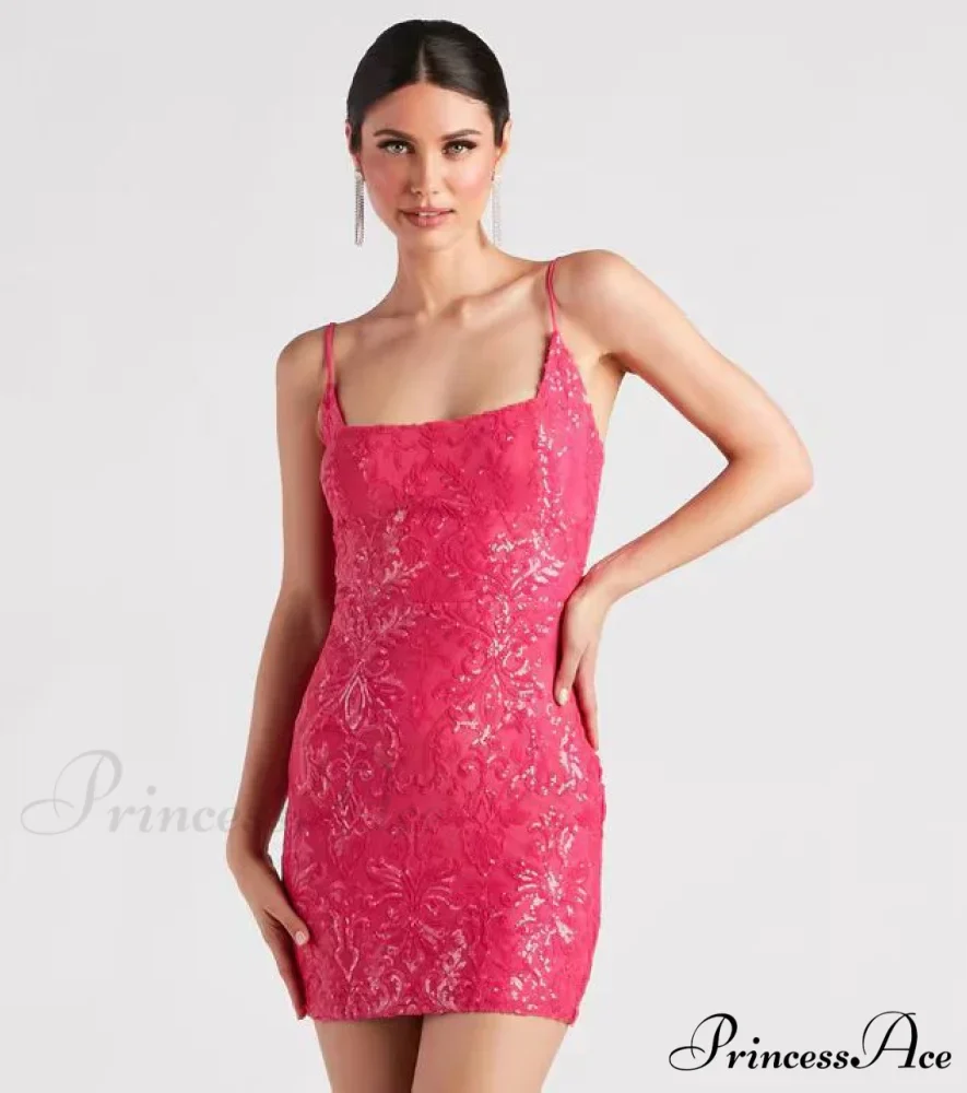 Lissie Formal Stylish Sequin Mini Dress - Image 4
