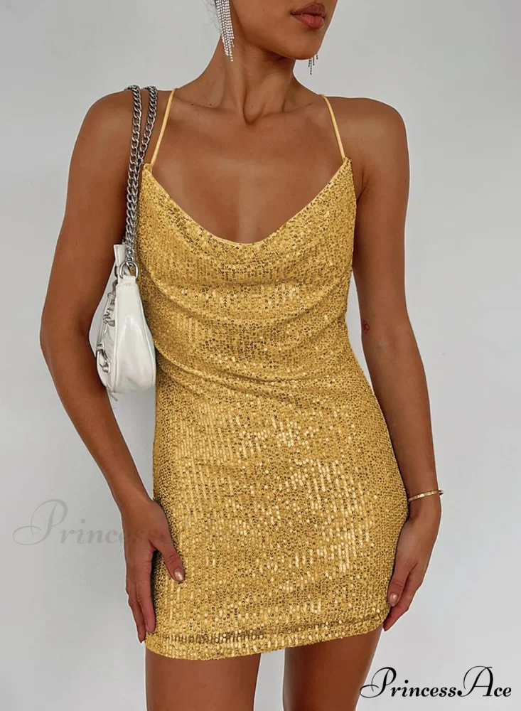 Stunning Sparkle Stylish Rhinestone Mini Dress - Image 13
