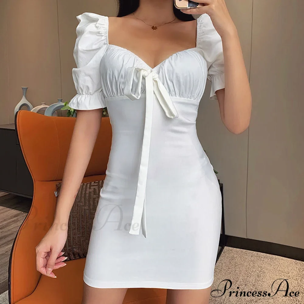 Sweet Moments Puff Charming Sleeve Mini Dress - Image 3