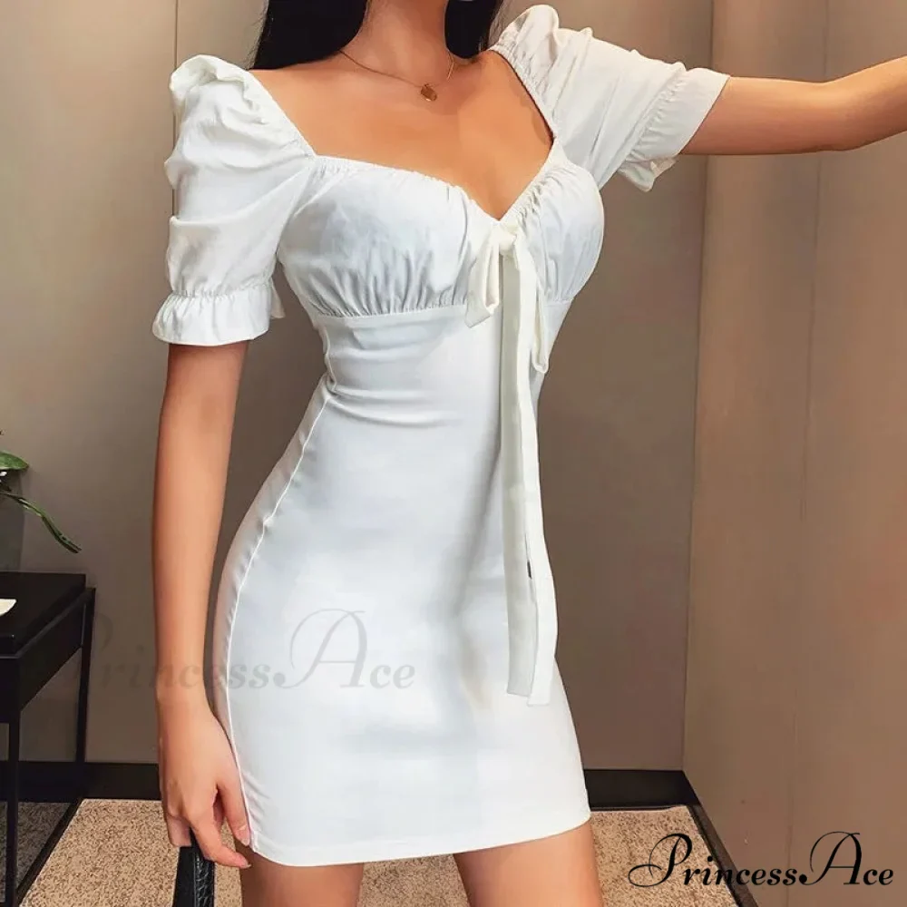 Sweet Moments Puff Charming Sleeve Mini Dress - Image 4