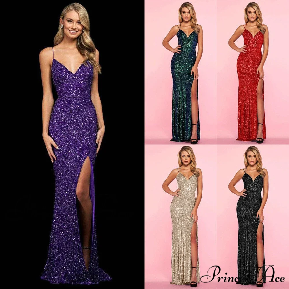 Taya Open Stylish Back Sequin Dress - Image 7
