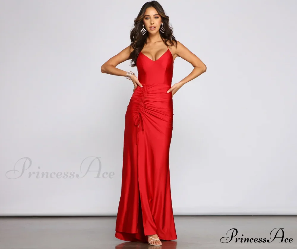 Whitney Formal Stylish High-Slit Mermaid Dress - Image 10