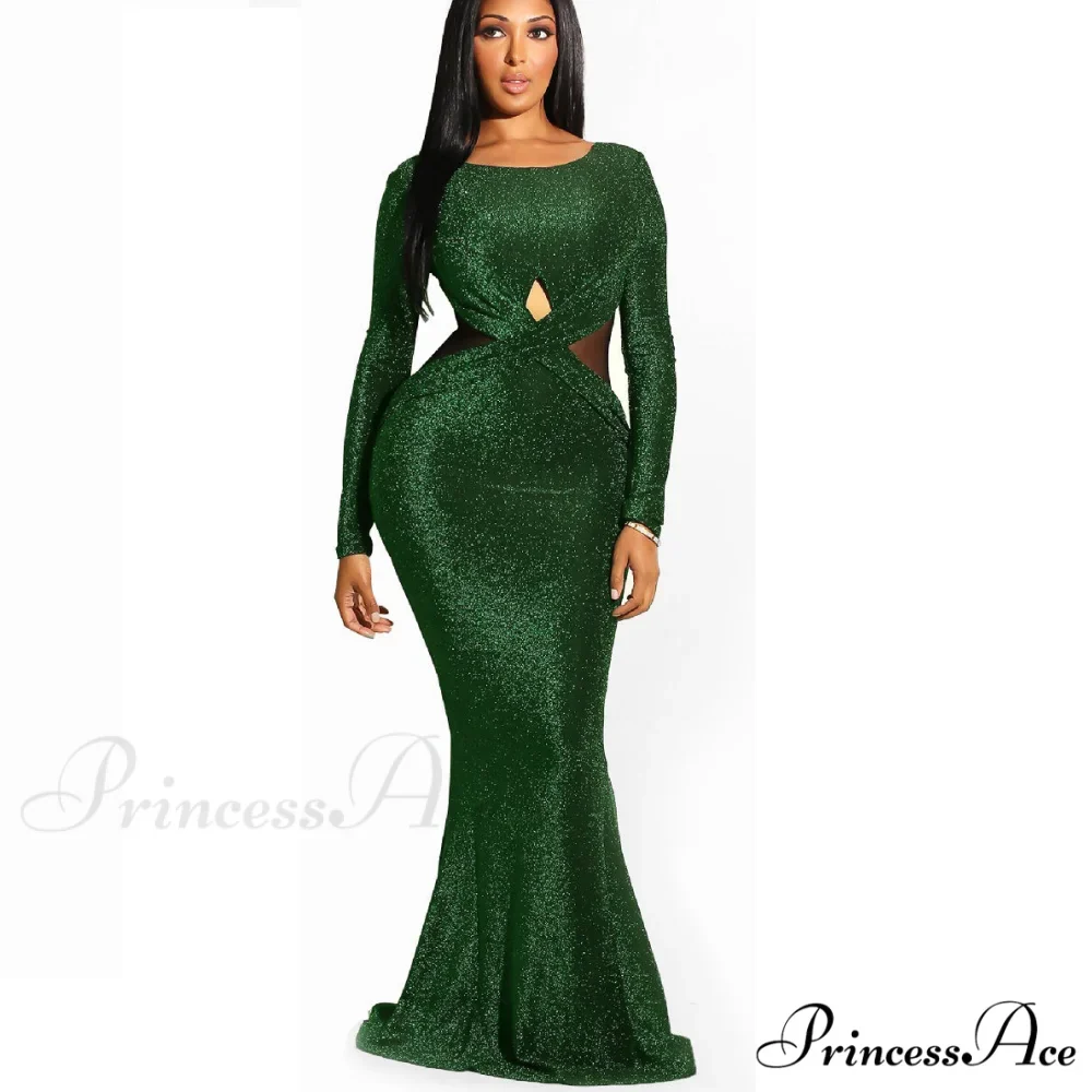 Francine Formal Open Charming Back Glitter Dress - Image 3