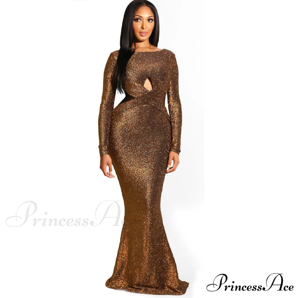 Francine Formal Open Charming Back Glitter Dress - Image 4
