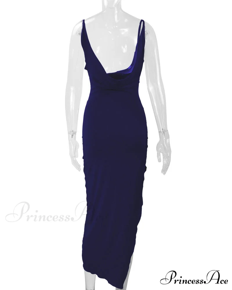 Kirsten Velvet Stylish Wrap Formal Dress - Image 3