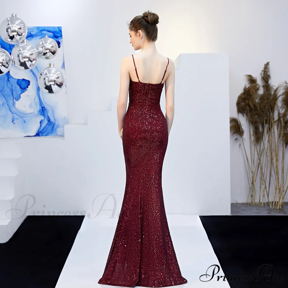 Emma sequined Stylish Formal slit dress - Image 11