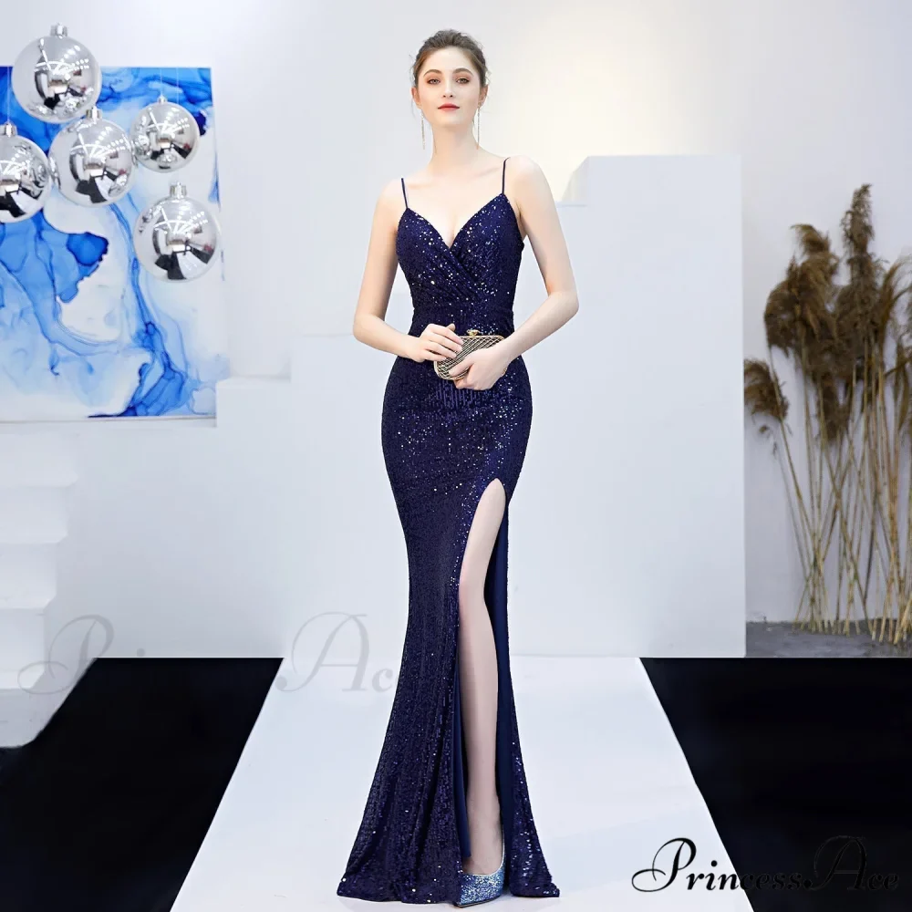 Emma sequined Stylish Formal slit dress - Image 14