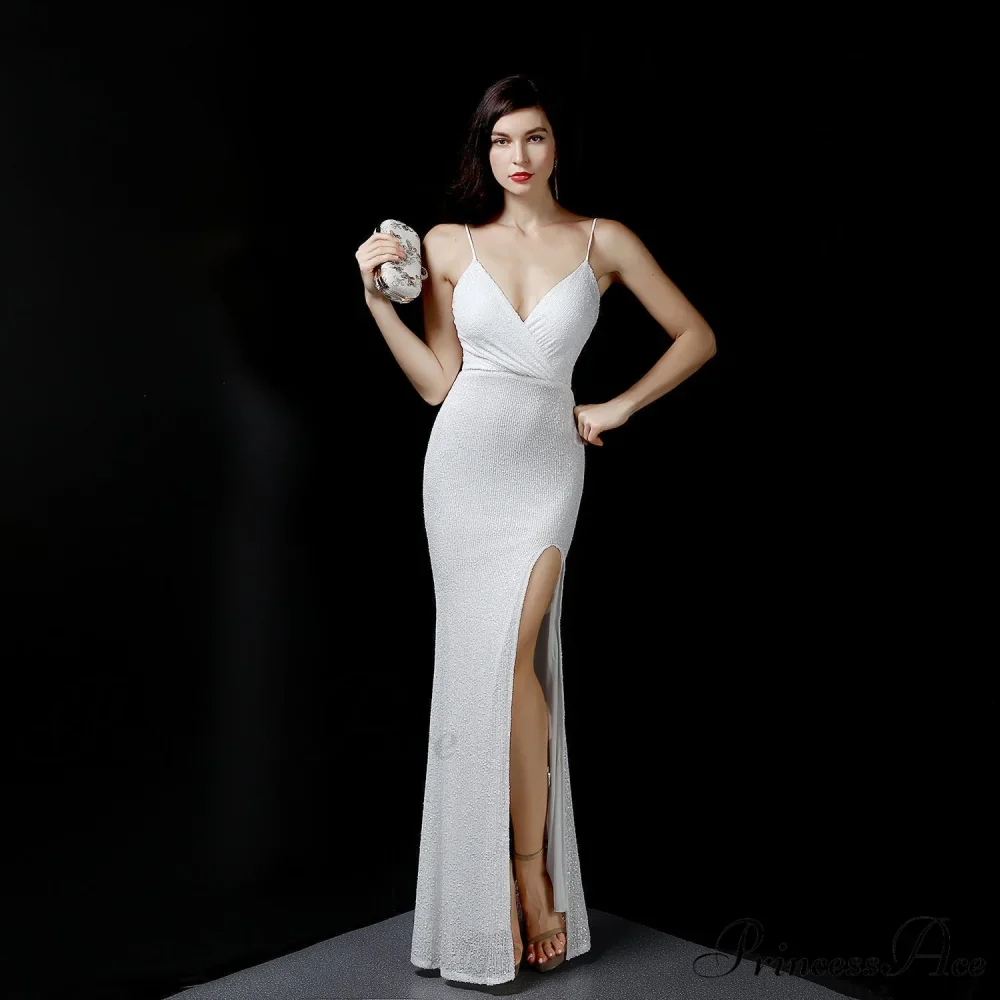 Emma sequined Stylish Formal slit dress - Image 18