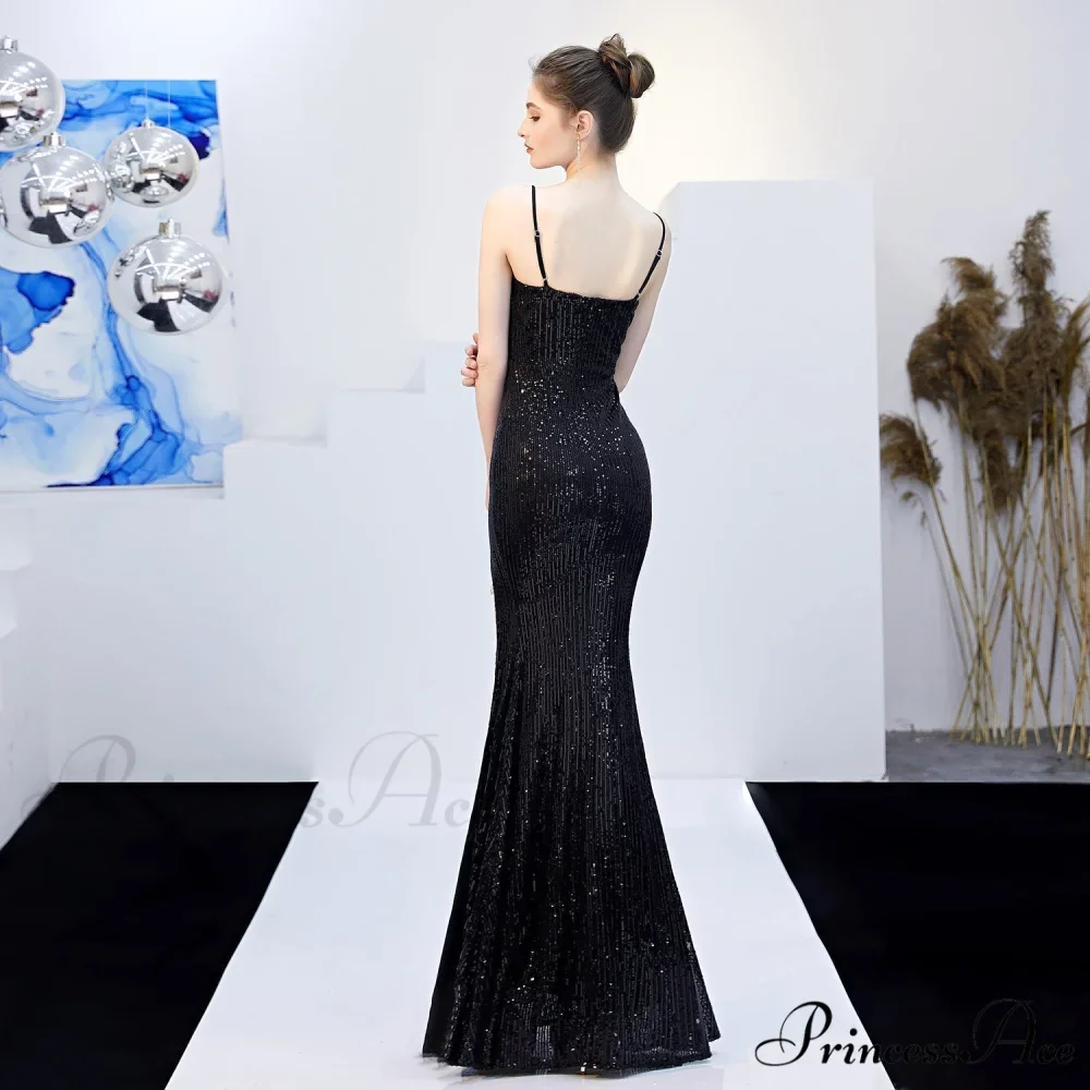 Emma sequined Stylish Formal slit dress - Image 2