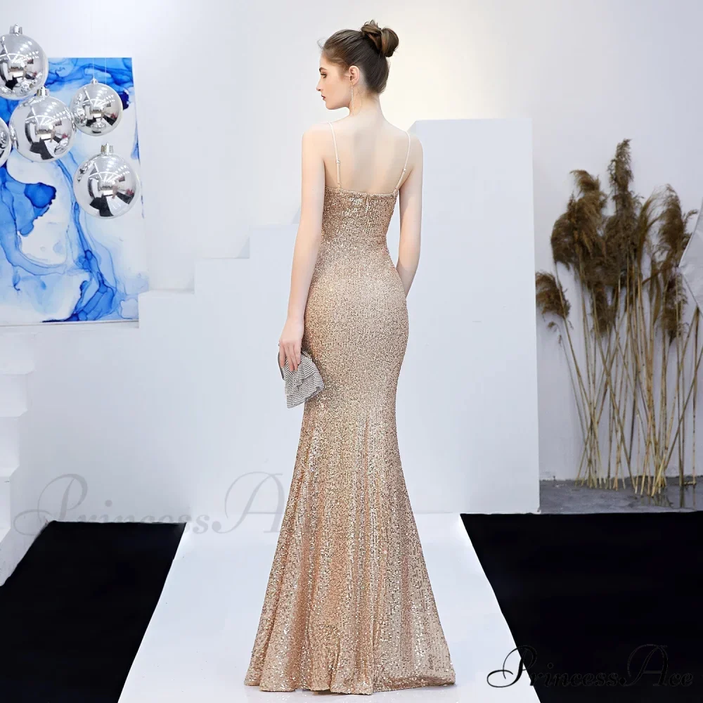 Emma sequined Stylish Formal slit dress - Image 8
