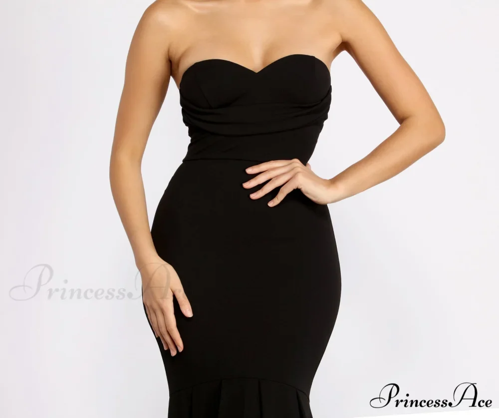 Aspyn Strapless Sweetheart Charming Mermaid Formal Dress - Image 3