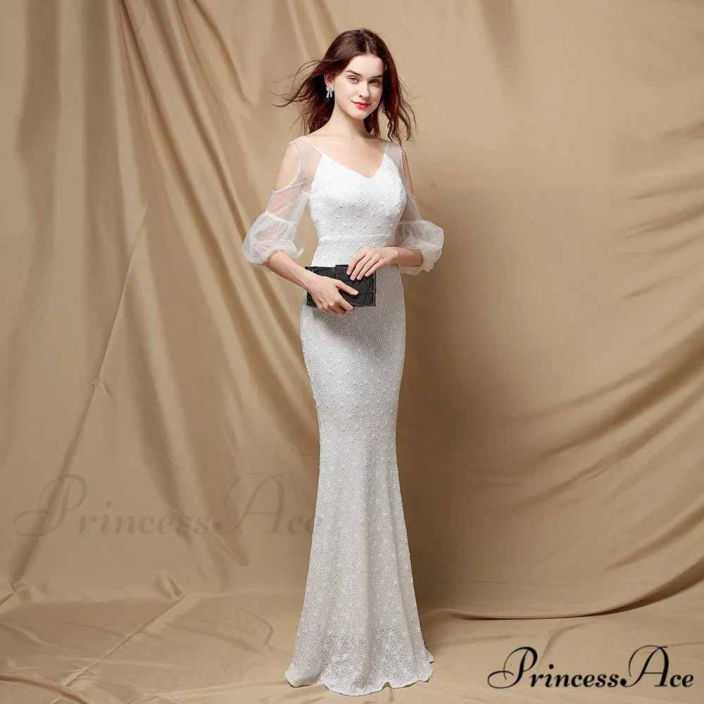 Quinn Sequin Scroll Charming Puff Sleeve Dress - Image 2