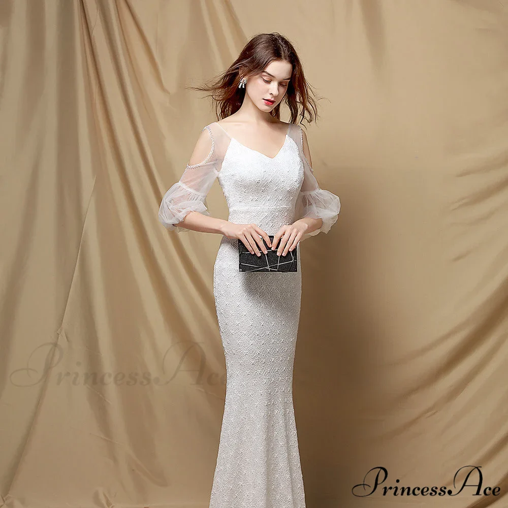 Quinn Sequin Scroll Charming Puff Sleeve Dress - Image 3