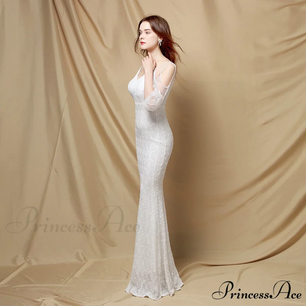 Quinn Sequin Scroll Charming Puff Sleeve Dress - Image 4